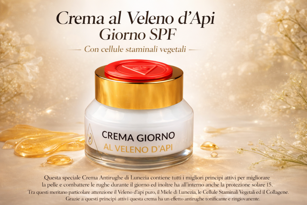 Crema viso al veleno d'api
