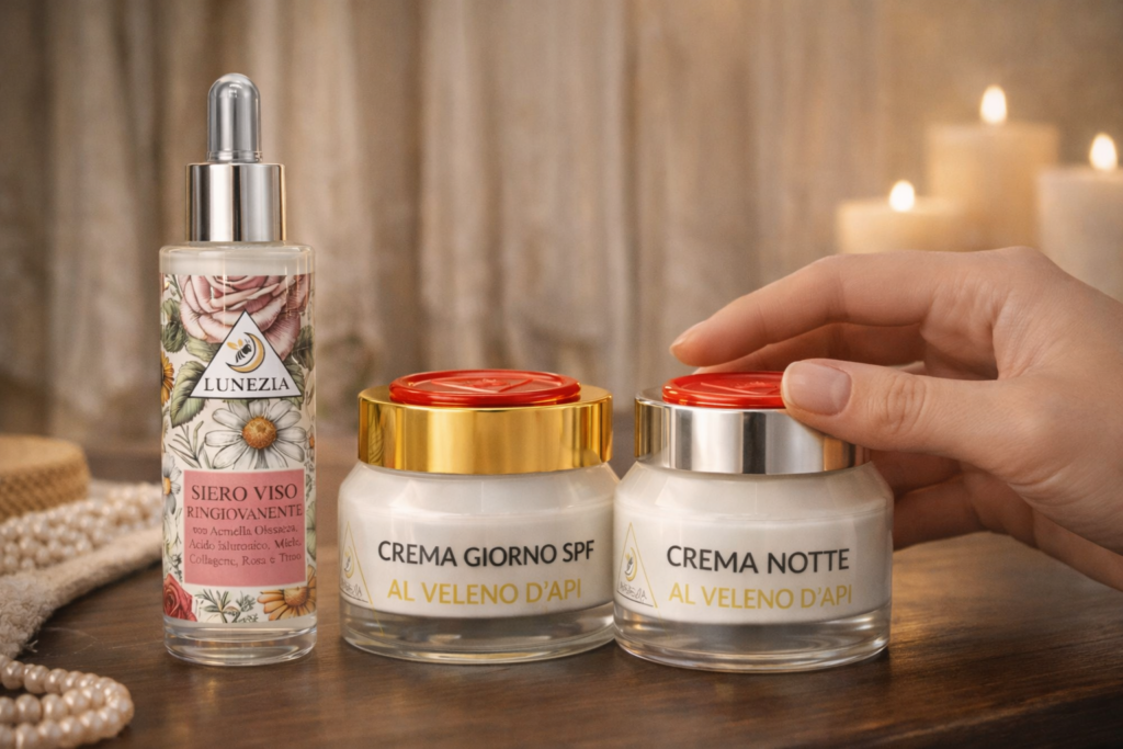 trattamento intensivo lunezia con creme al veleno d'api