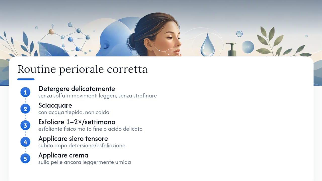Passaggi della routine per la cura del contorno labbra