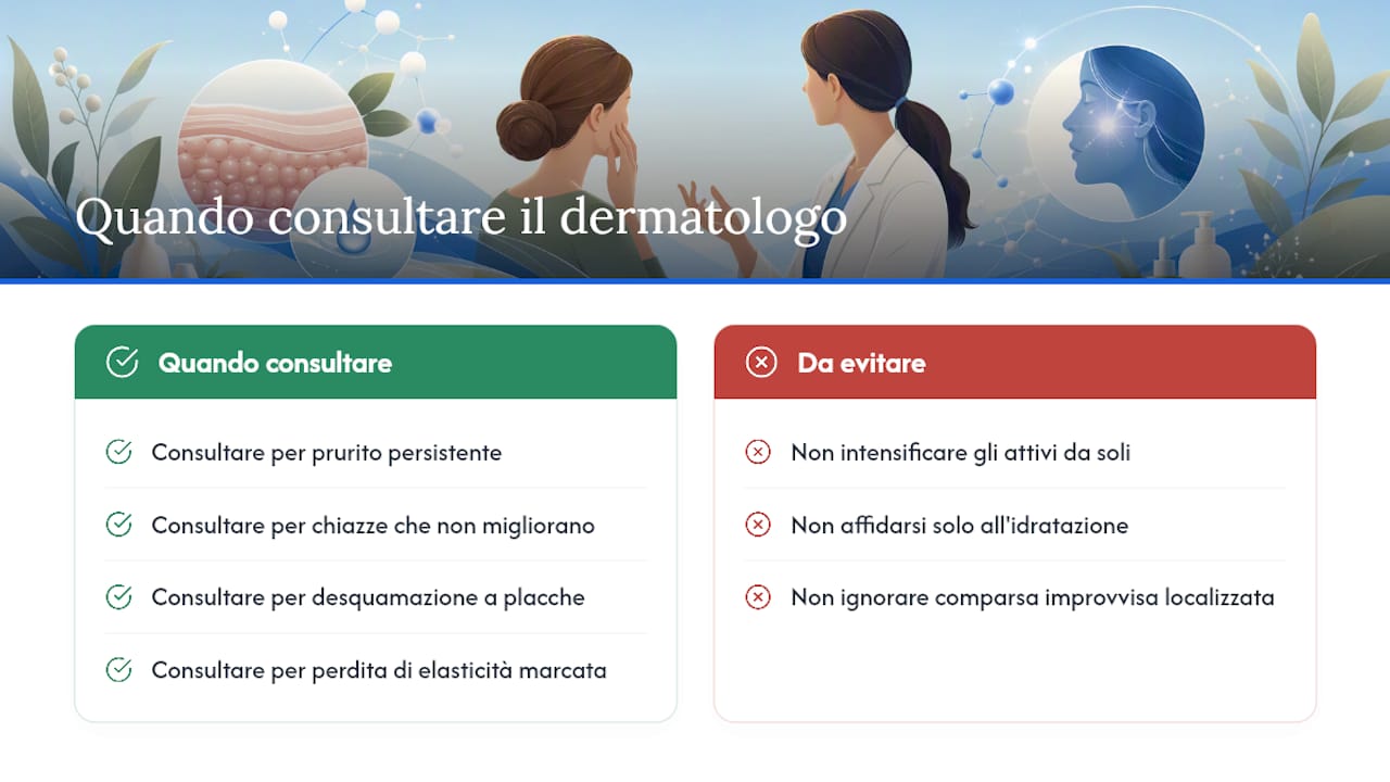 Quando la pelle spenta segnala un problema dermatologico — overview diagram