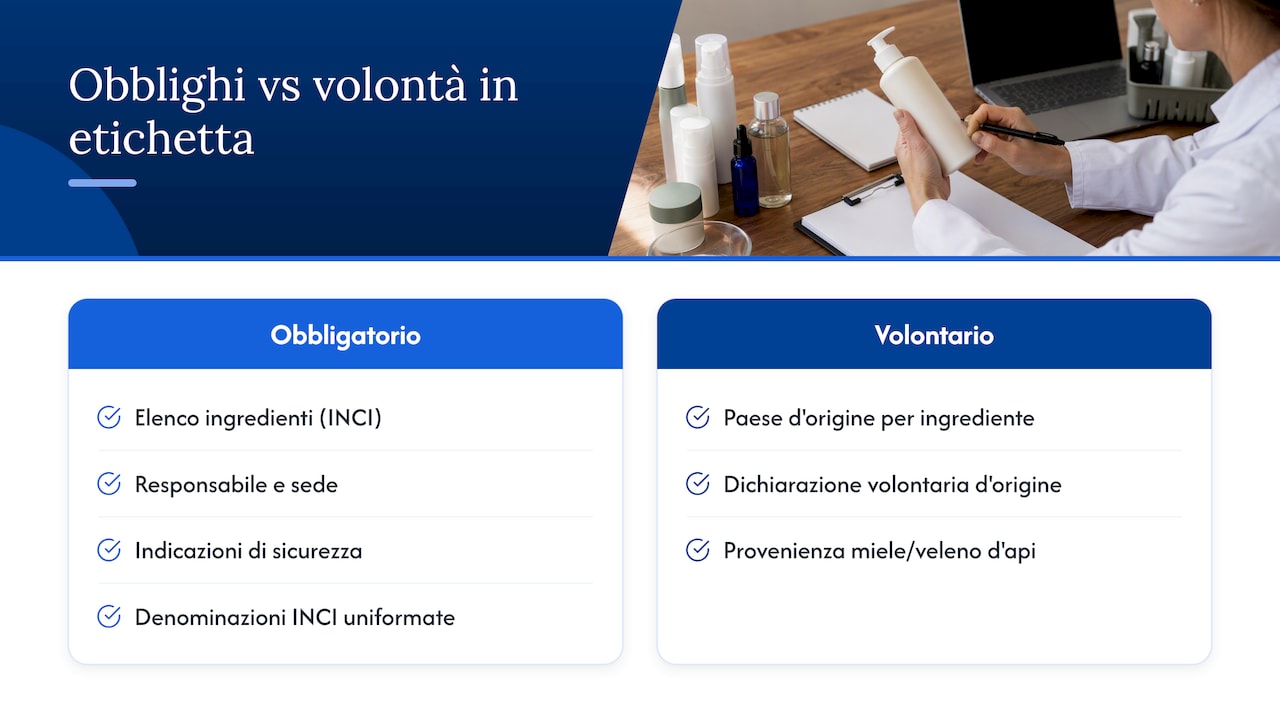 Confronto tra obblighi normativi e informazioni volontarie